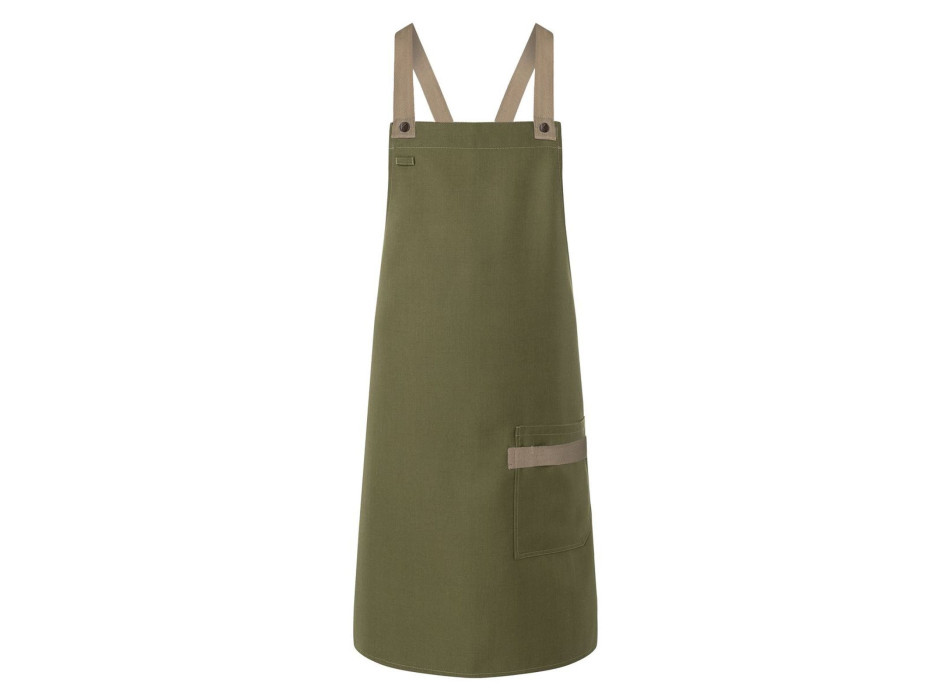 Bib Apron With Crossed Ribbons