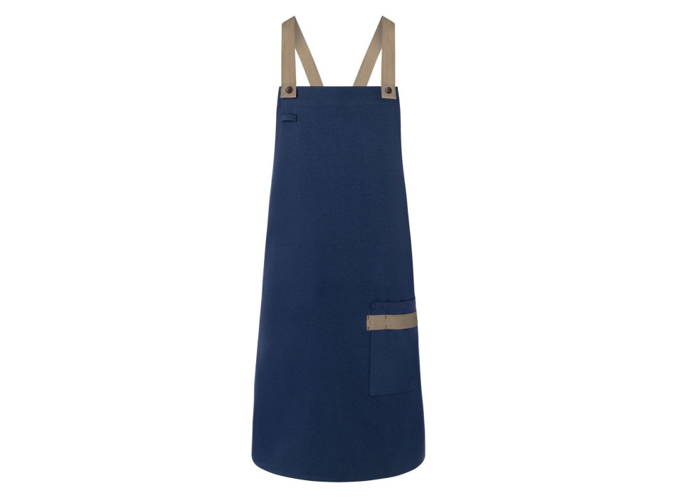 Bib Apron With Crossed Ribbons