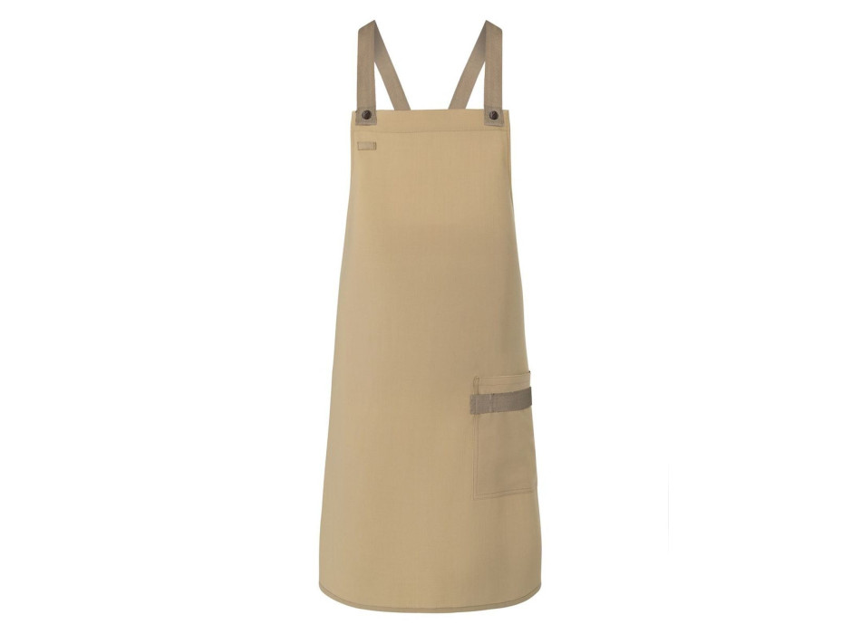 Bib Apron With Crossed Ribbons