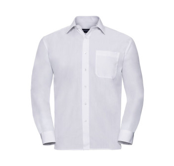 Men's Long Sleeve PolyCotton Poplin Shirt