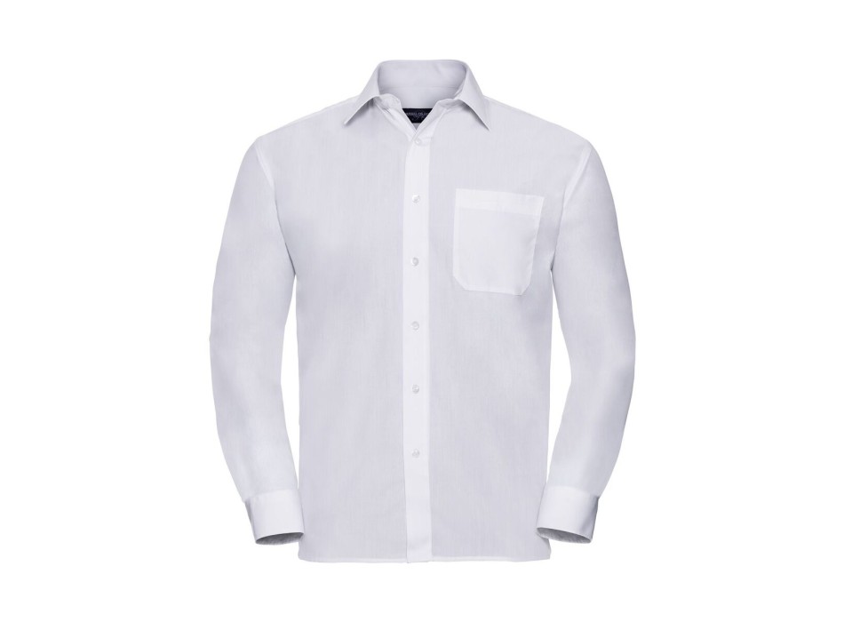 Men's Long Sleeve PolyCotton Poplin Shirt
