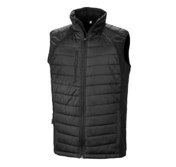 Black Compass Padded Softshell Gilet