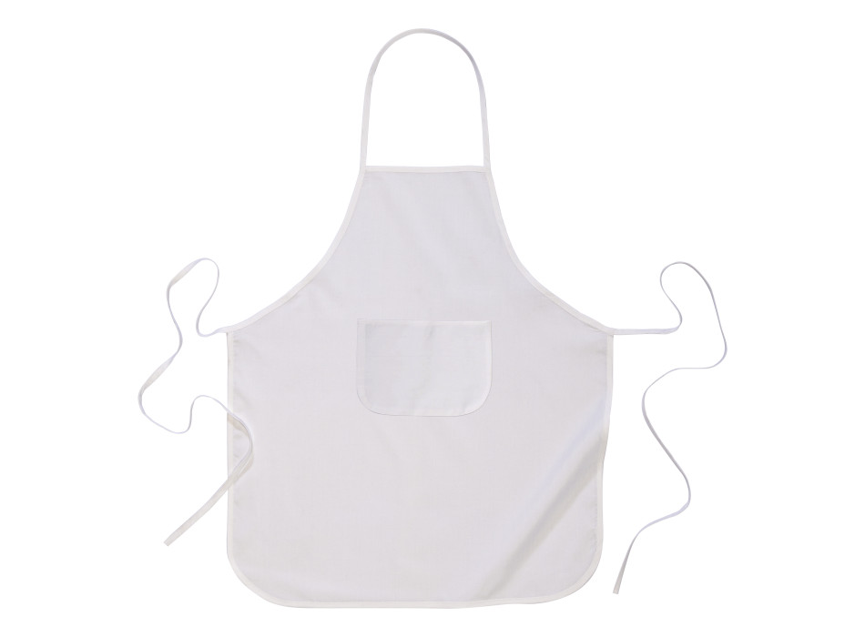 Grembiule lungo da cucina con tasca frontale in poliestere riciclato R-PET, 60x90 cm