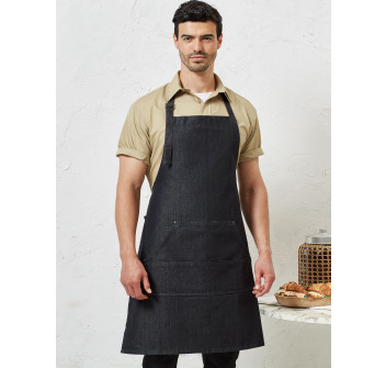 Jeans Stitch Denim Bib Apron