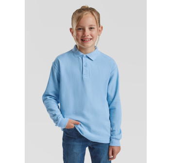 Kids 65/35 Long Sleeve Polo