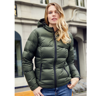 Ladies' Hooded Down Jacket