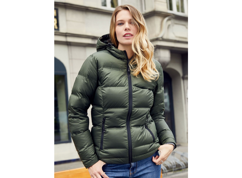 Ladies' Hooded Down Jacket