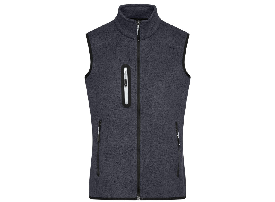 Ladies Knitted Fleece Vest