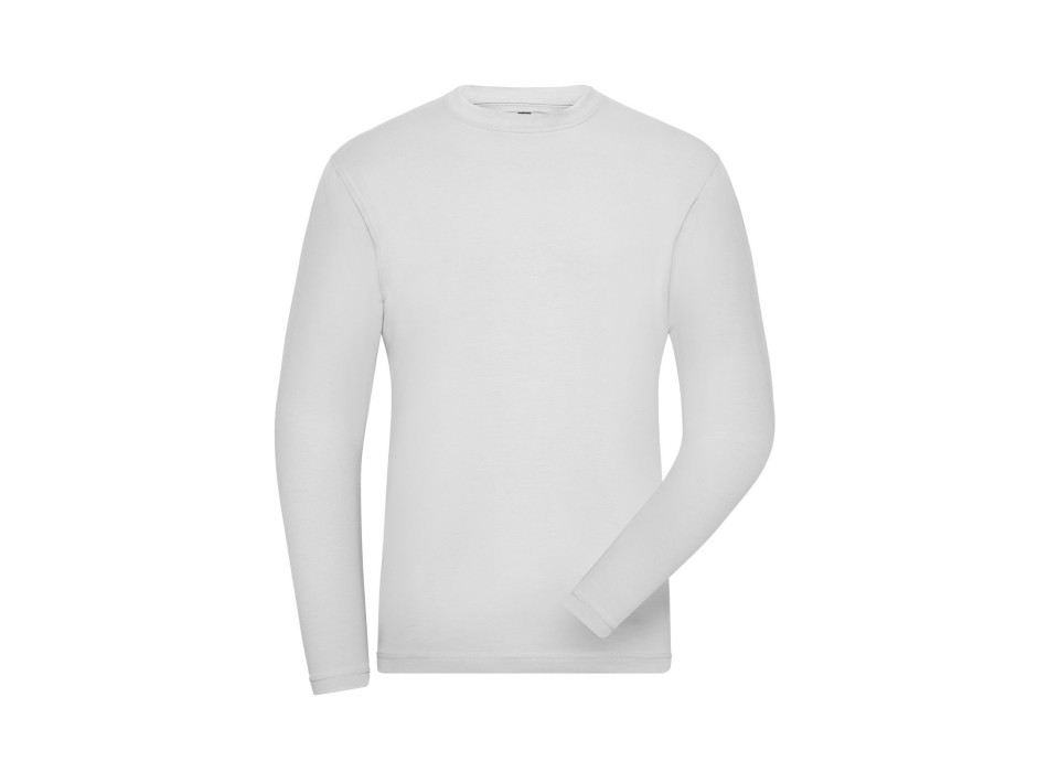 Men's Bio Stretch-Longsleeve Work - Solid