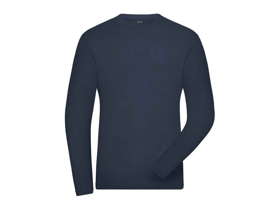 Men's Bio Stretch-Longsleeve Work - Solid