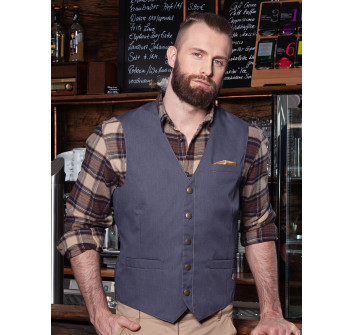 Men's Waistcoat Jeans-Style