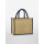 Natural Starched Jute Midi Tote