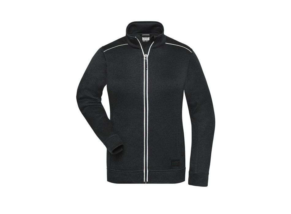 Ladies' Knitted Workwear Fleece Jacket - Solid