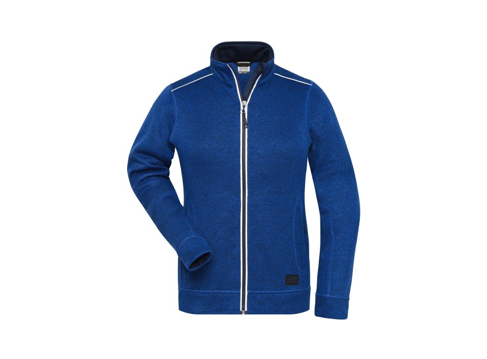 Ladies' Knitted Workwear Fleece Jacket - Solid