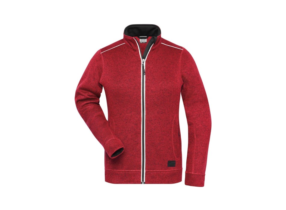 Ladies' Knitted Workwear Fleece Jacket - Solid