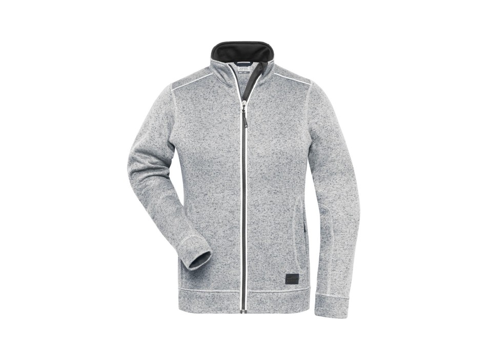 Ladies' Knitted Workwear Fleece Jacket - Solid