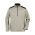 Pile Men Knitted Workwear Half-Zip Strong