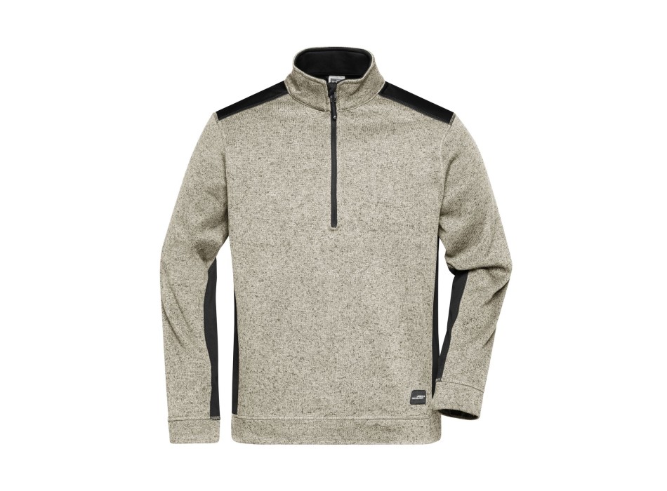 Men's Knitted Workwear Fleece Half-Zip - Strong