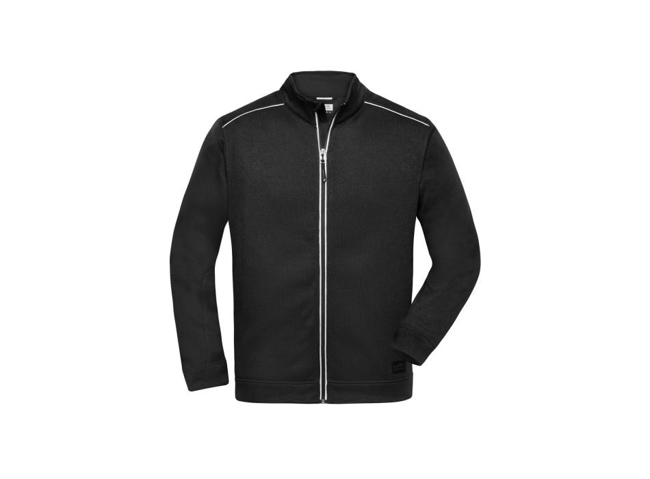 Men's Knitted Workwear Fleece Jacket - Solid