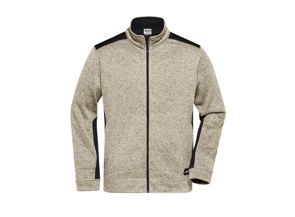 Men's Knitted Workwear Fleece Jacket - Strong