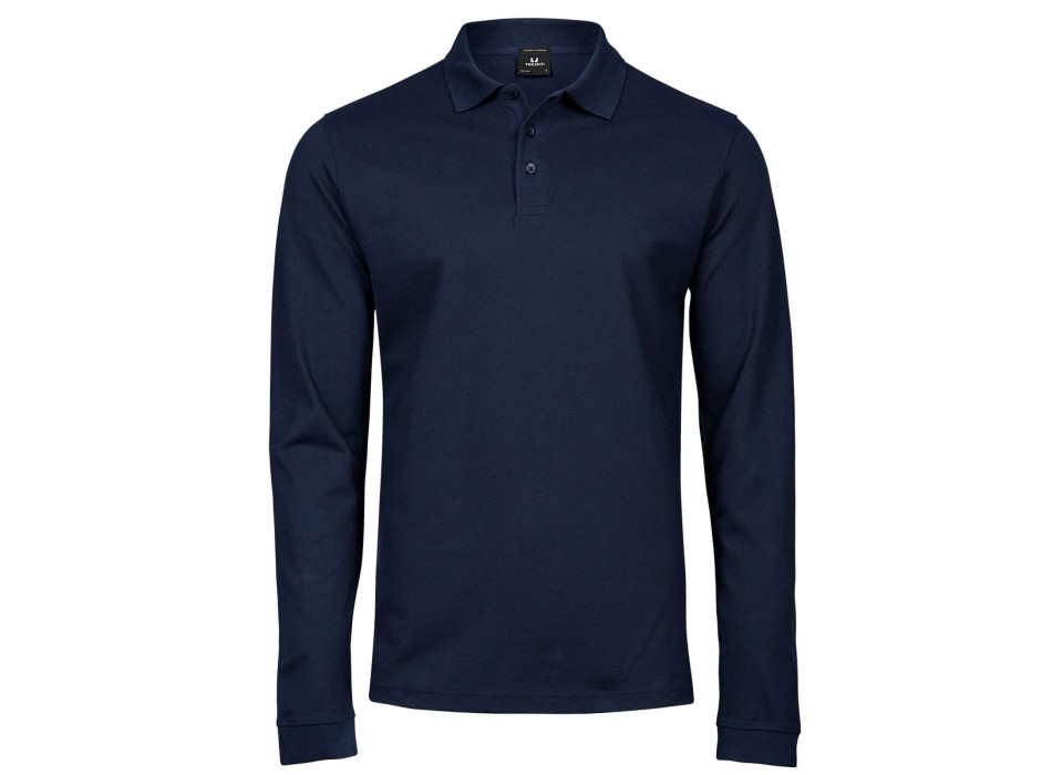 Luxury Stretch Long Sleeve Polo