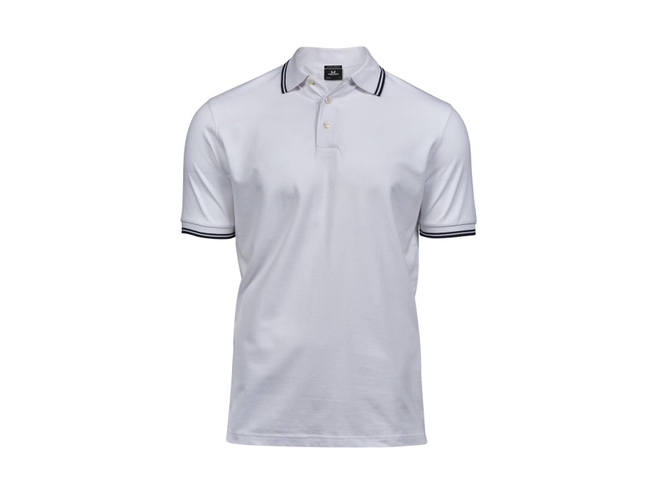 Luxury Stripe Stretch Polo