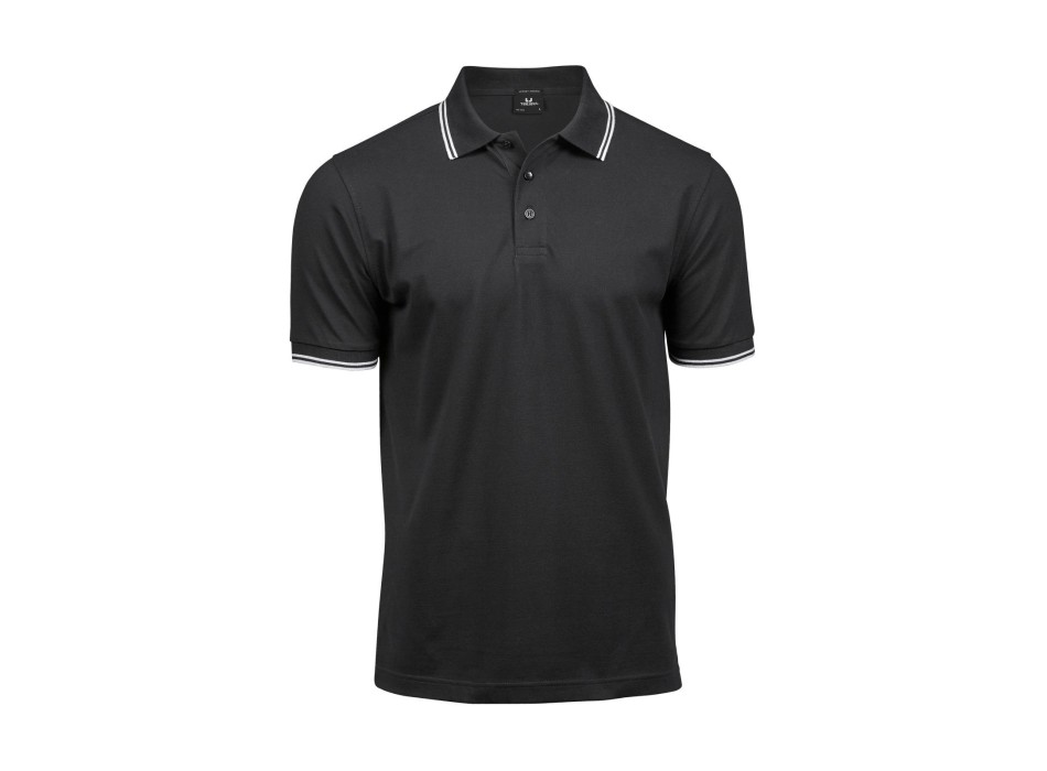 Luxury Stripe Stretch Polo