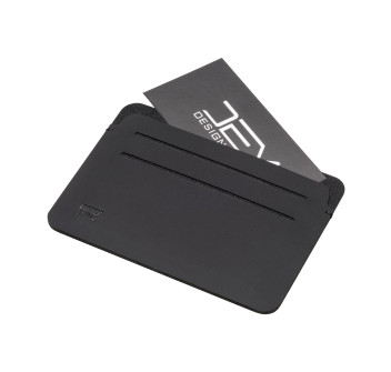 Porta carte anti RFID in soft PU. Con sei compartimenti per carte e logo RFID