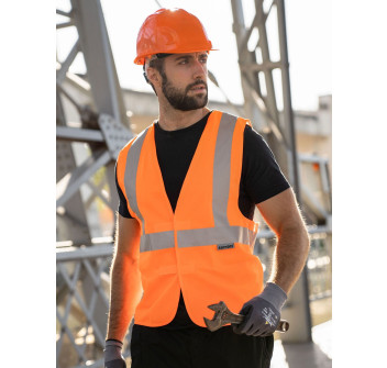 Safety Vest with 3 reflective Tapes