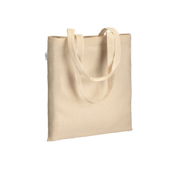 Shopper in cotone biologico 220 g/m2, manici lunghi