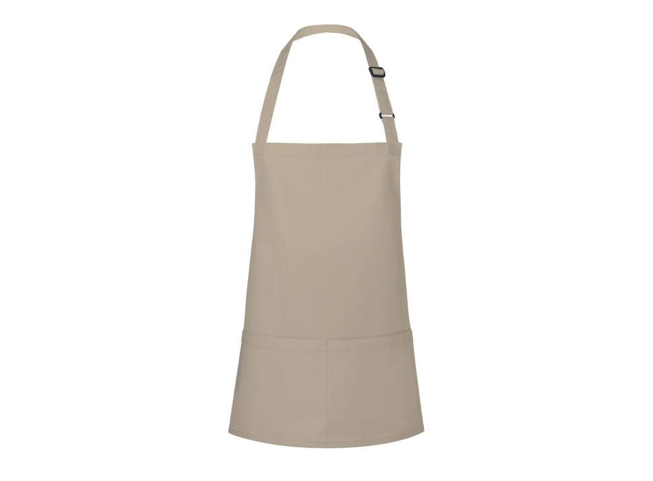 Short Bib Apron Basic With Buckle And Pocket 