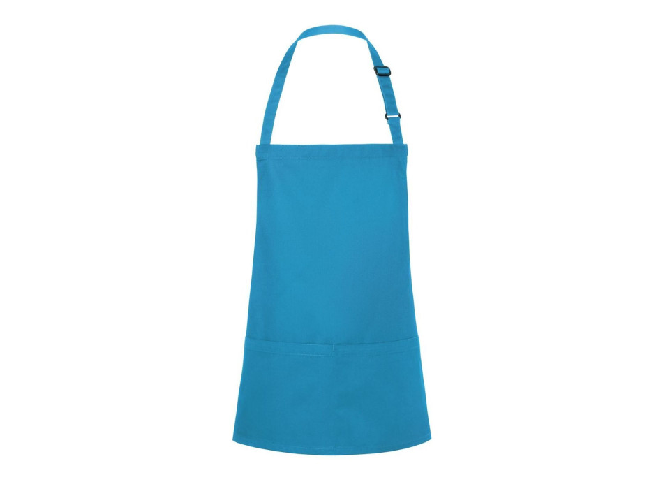 Short Bib Apron Basic With Buckle And Pocket 