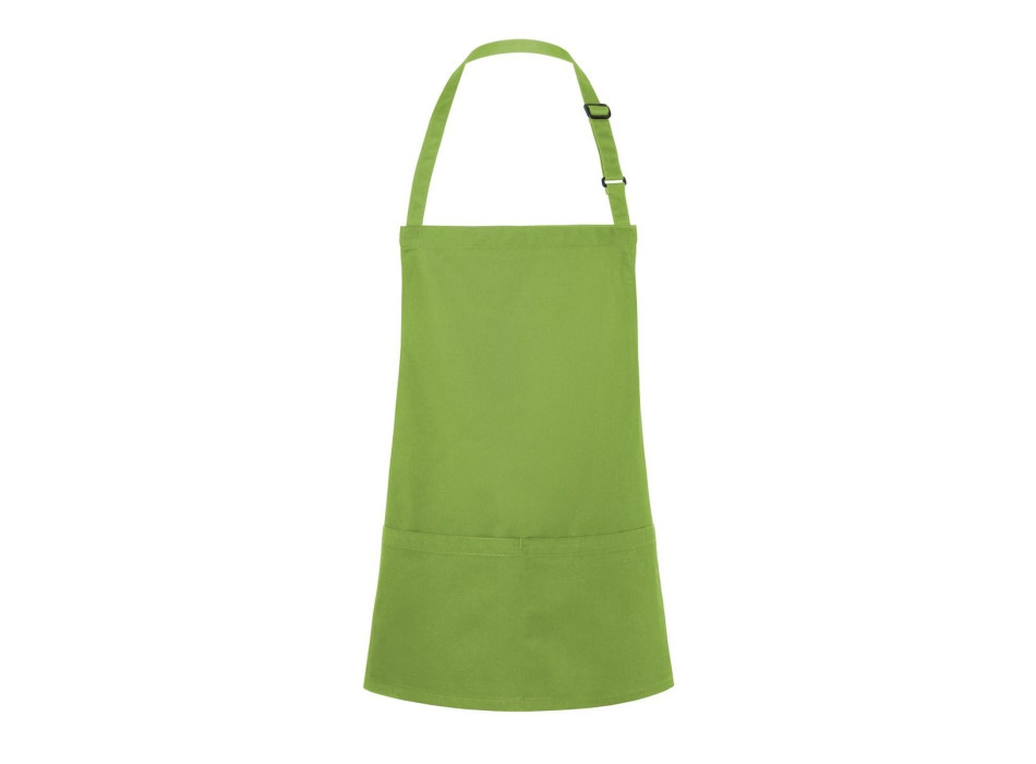 Short Bib Apron Basic With Buckle And Pocket 