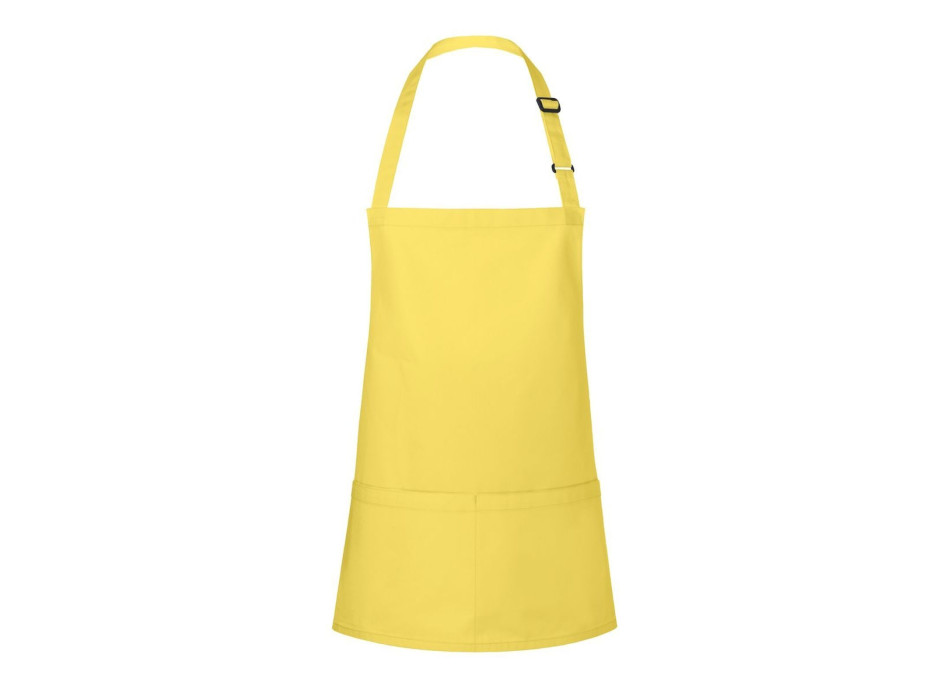 Short Bib Apron Basic With Buckle And Pocket 