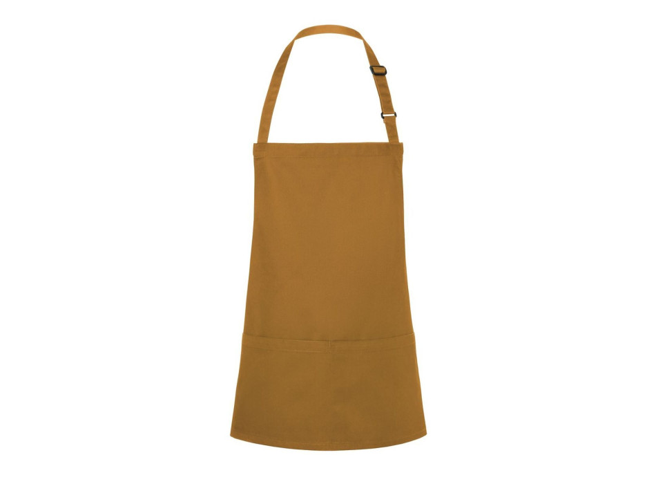 Short Bib Apron Basic With Buckle And Pocket 