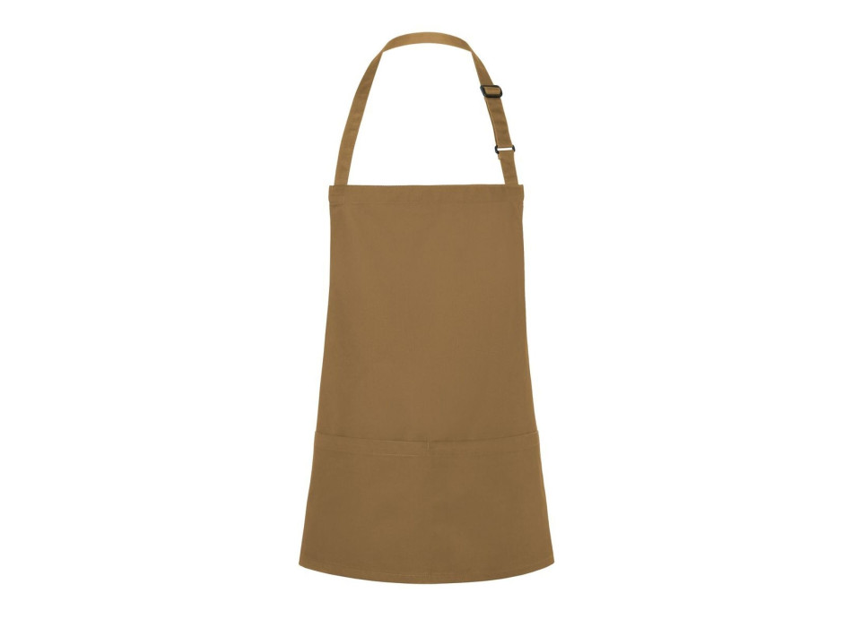 Short Bib Apron Basic With Buckle And Pocket 