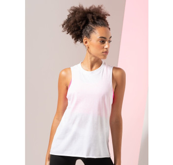 Women's High Neck Slash Armhole Vest